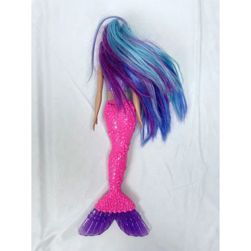Barbie Dreamtopia Mermaid Purple‎ Blue Hair Pink Tail Doll